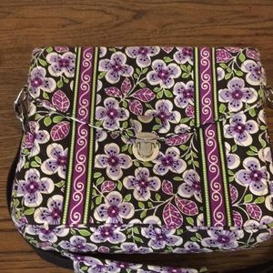 Purple green and brown Vera Bradley bag
